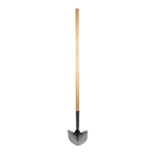 Pro Yard 130505 Shovel Round Point 58in x 8-1/2in Blade Wood L-Handle