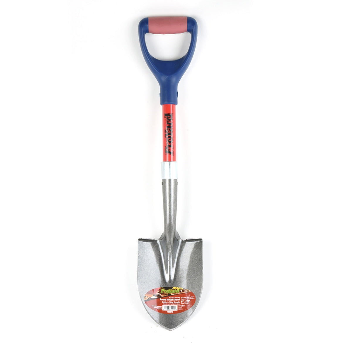 Pro Yard 130512 Shovel Round Point 27in x 6in Blade Fiberglass D-Handle