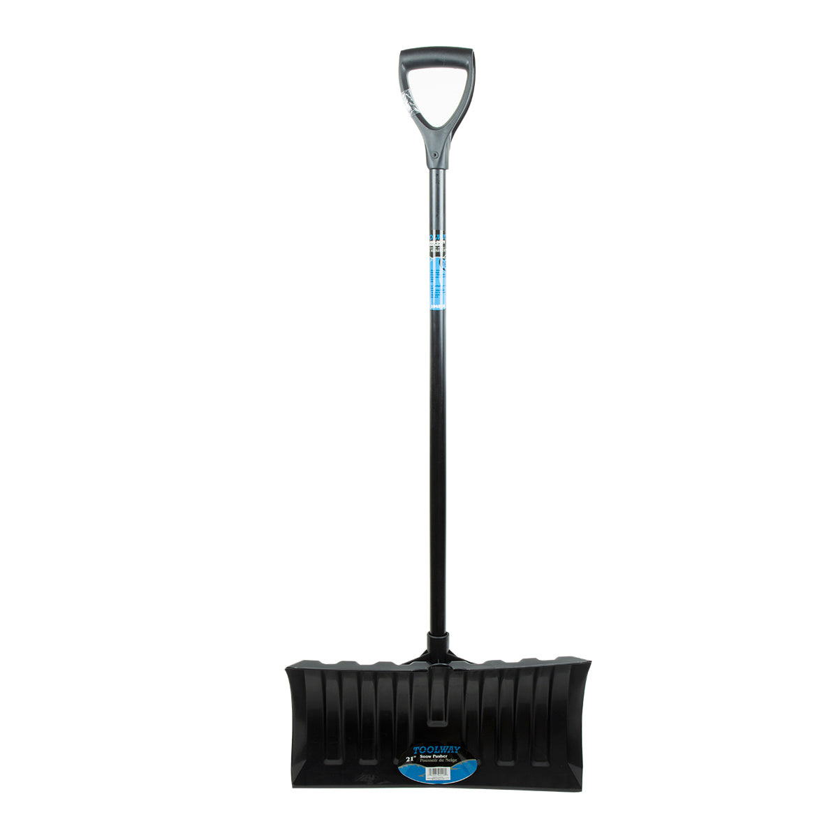 ProYard Snow Shovel 21" Poly Blade Steel Handle D-grip 49-1/2"