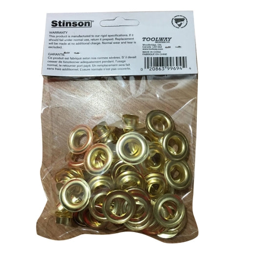 Stinson 399694 Brass Eyelet Grommets 1/2in 50Pk