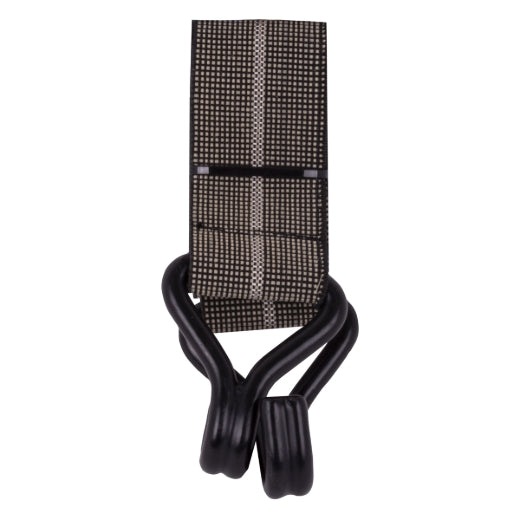 Stinson Cargo 406133 Tie Down Flat Stretch Strap with J-Hooks 2in x 48in Black