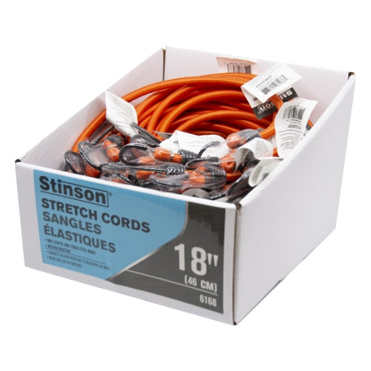 Stinson Cargo 406168 Tie Down Braided Bungee Stretch Cord 18in Blue