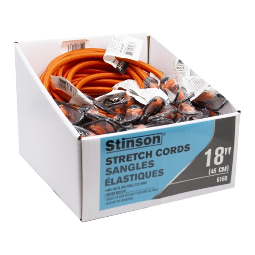 Stinson Cargo 406168 Tie Down Braided Bungee Stretch Cord 18in Blue