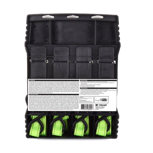 Stinson Cargo 406204 4PK Tie Down With Cam Buckle 1in x 6ft 316lb