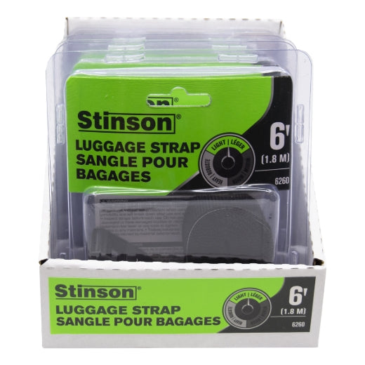 Stinson Cargo 406260 Luggage Strap with Plastic Buckle 1in x 6ft 100lb