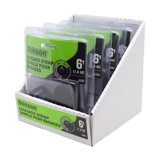 Stinson Cargo 406260 Luggage Strap with Plastic Buckle 1in x 6ft 100lb