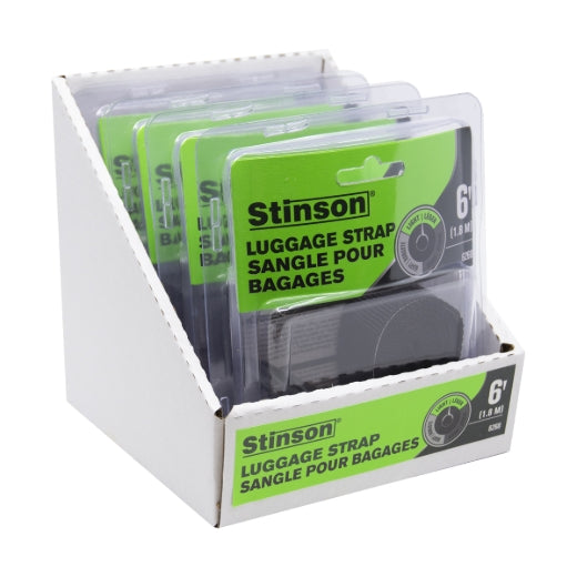 Stinson Cargo 406260 Luggage Strap with Plastic Buckle 1in x 6ft 100lb