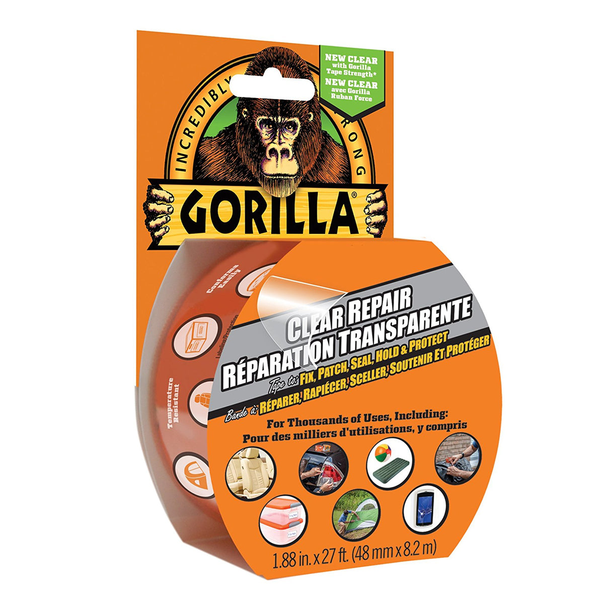 Gorilla 561270 Clear Repair Tape 1.88in x 27ft