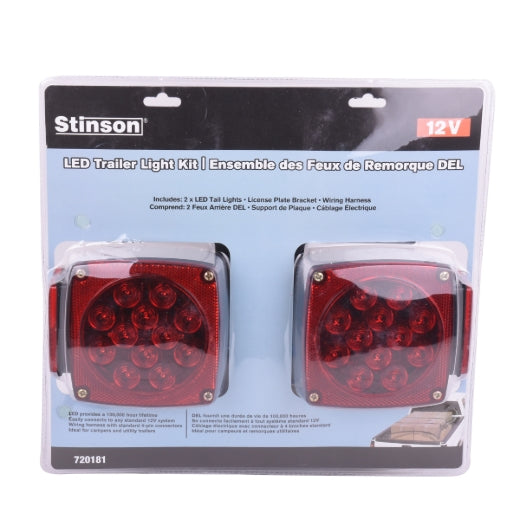 Stinson Cargo 720181 2PC LED Trailer Light Kit