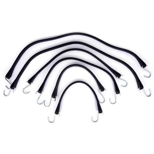 Stinson Cargo 739027 6PC Rubber Straps With S Hooks Set