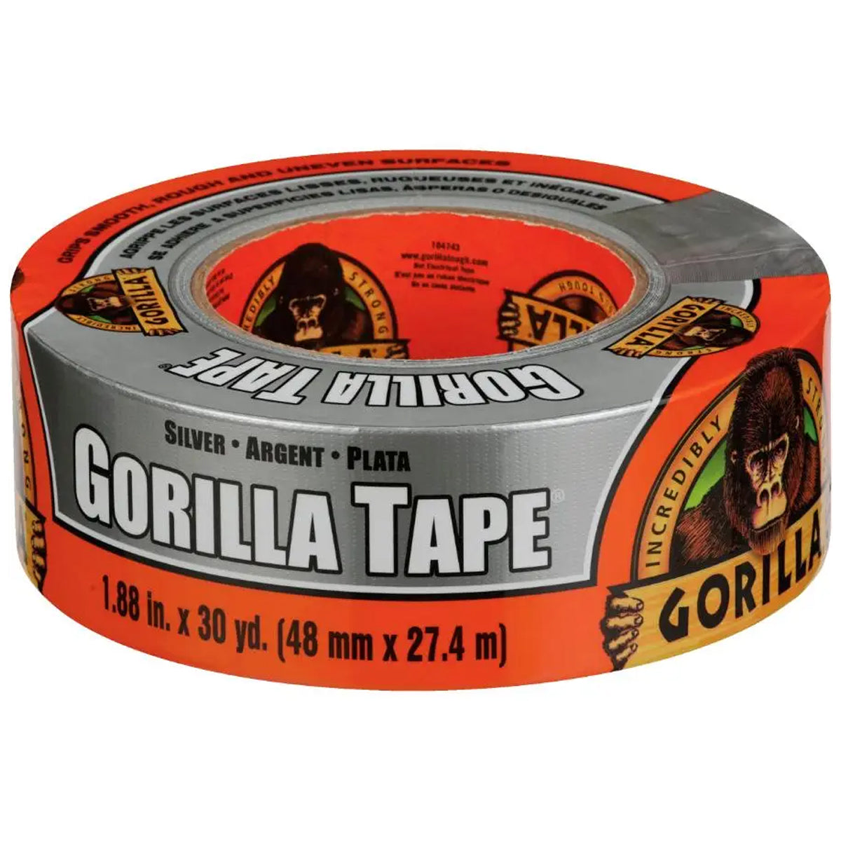 Gorilla 85001049 Duct Tape 1.88in x 30yd Silver