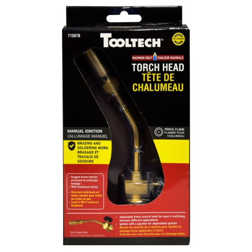 Tooltech 715078 Manual Propane Torch Head Only