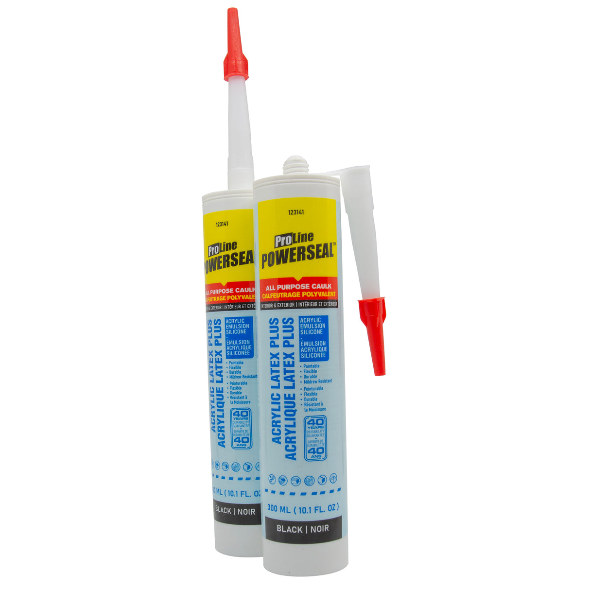 Toolway Acrylic Latex Caulking 300ml - Black