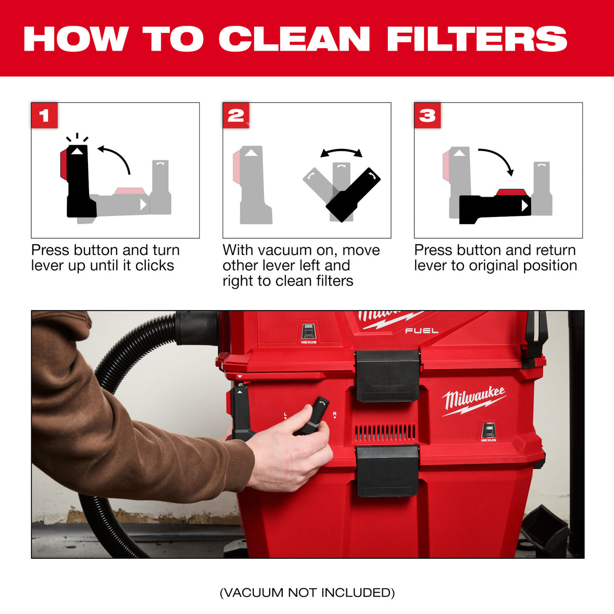 Milwaukee 0991-20 NEXUS™ Dedicated Filter Cleaner