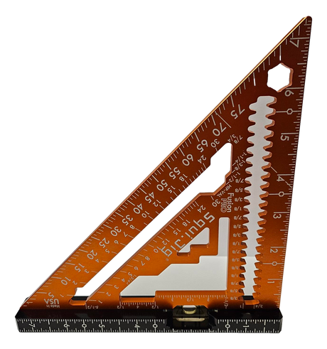 Squi.Jig Fusion Pro 7.5" Rafter Square - Limited Edition Orange
