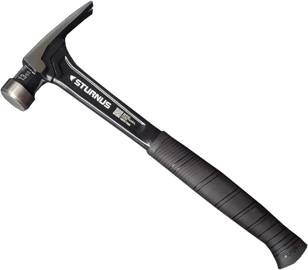 Sturnus Graphite Velocity Rip Claw Hammer – 13oz, Short Handle, Smooth Face