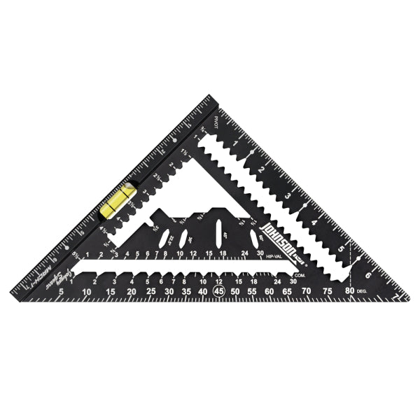 JOHNSON 7-1/4" Johnny Square® MACH-1™ Smart Mark™ Rafter Square with Level Vial