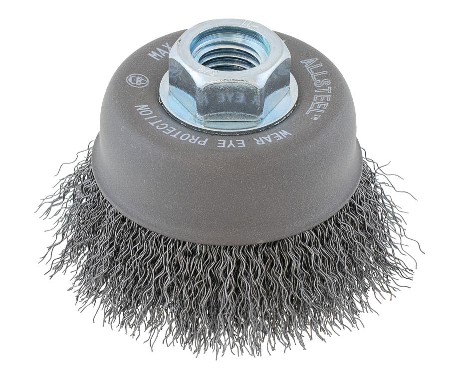 WALTER 13W301 ALLSTEEL 3" 5/8-11 CRIMPED CUP BRUSH