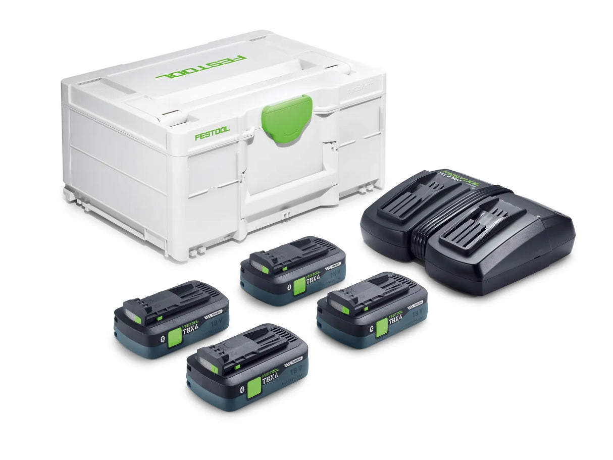 FESTOOL 578946 SYS 18V 4xTBX4/TCL6DUO ENERGY SET