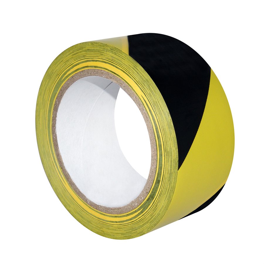 Toolway Black & Yellow 2in x 36yd  PVC Floor Marking Tape