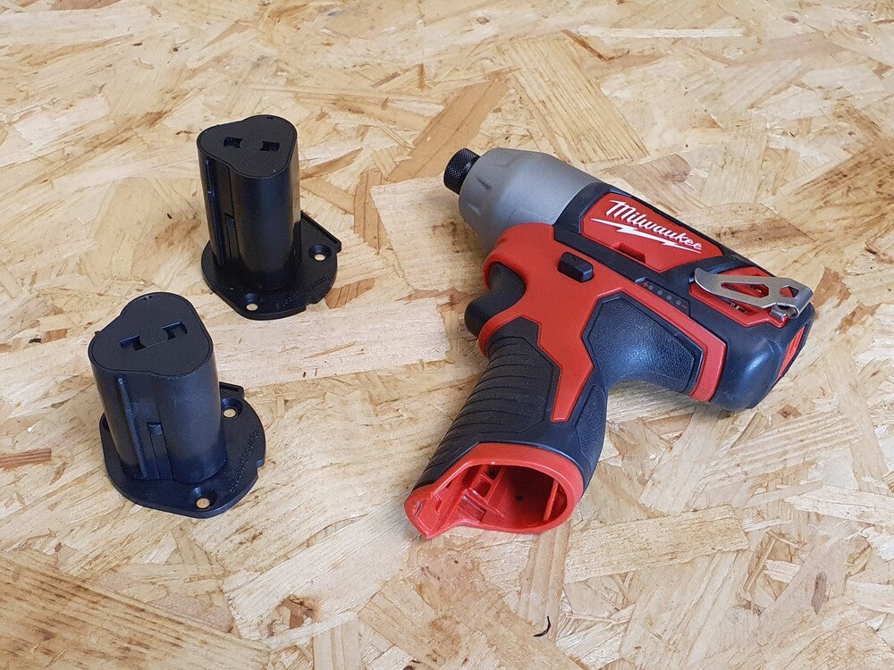 StealthMount TM-MW12-BLK-3 Tool Mounts for Milwaukee M12 (3 Pack) Black