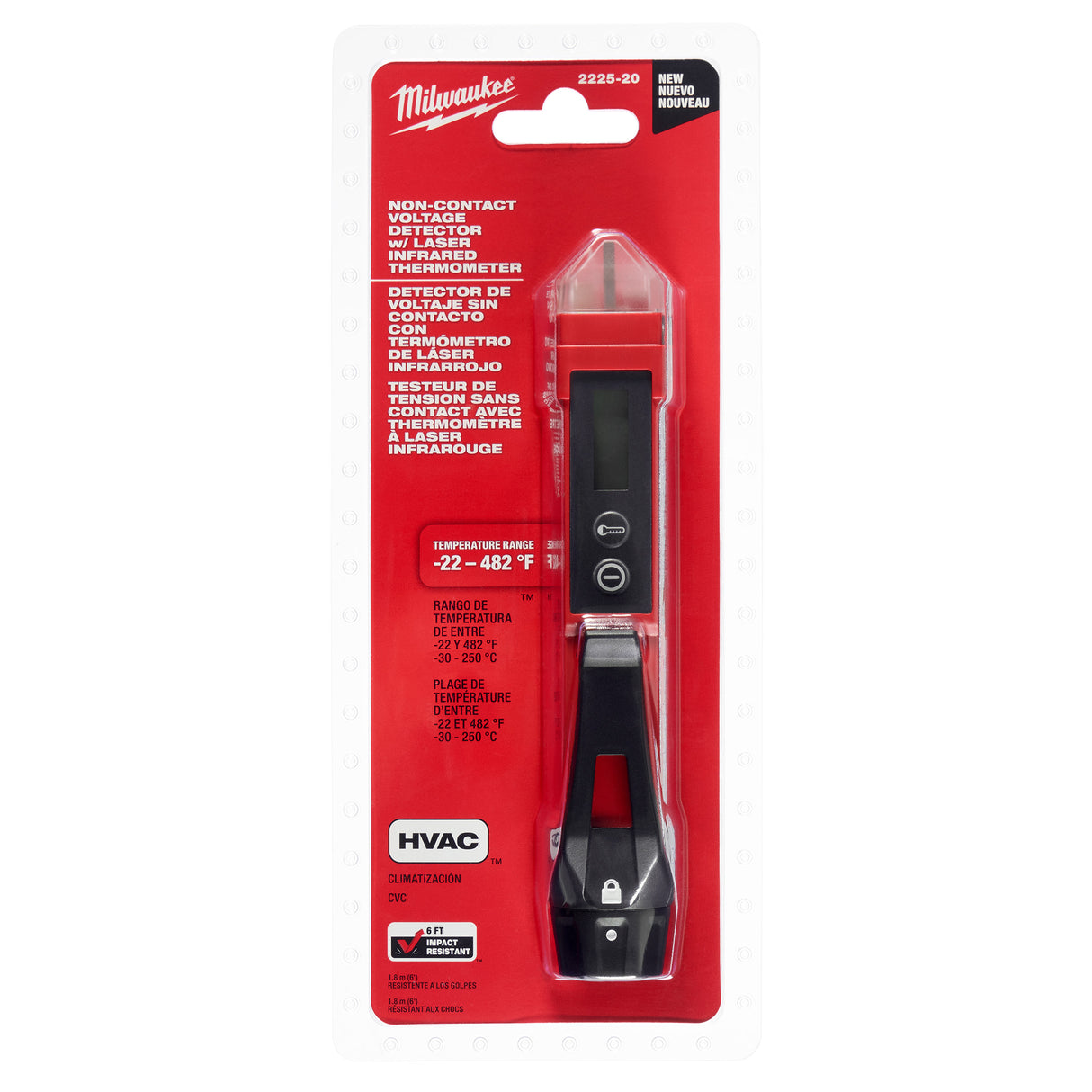 Milwaukee 2225-20 Non-Contact Voltage Detector w/ Laser Infrared Thermometer