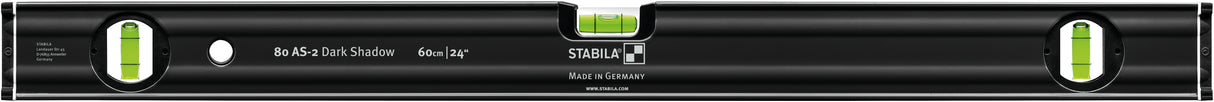 STABILA Stabila Dark Shadow Type 80-AS 24 Inch & 48 Inch Level Set