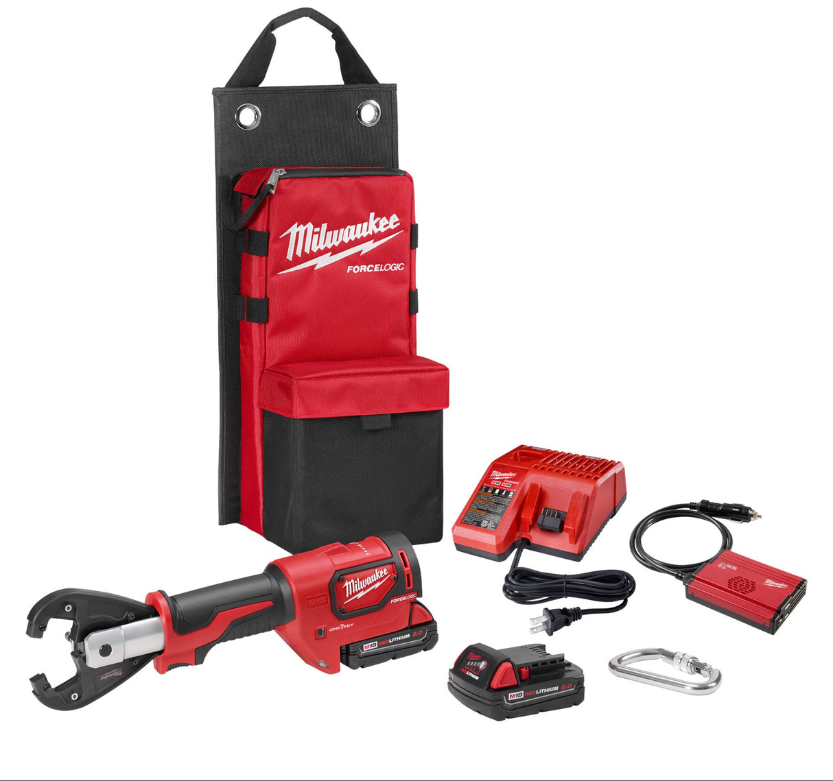 Milwaukee 2678-22 M18™ FORCE LOGIC™ 6T Utility Crimper Kit with D3 Grooves "Snub Nose"