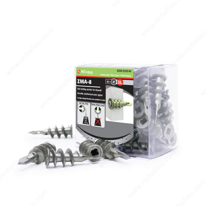 RELIABLE Metal Self Drilling Drywall Anchor - 50pcs