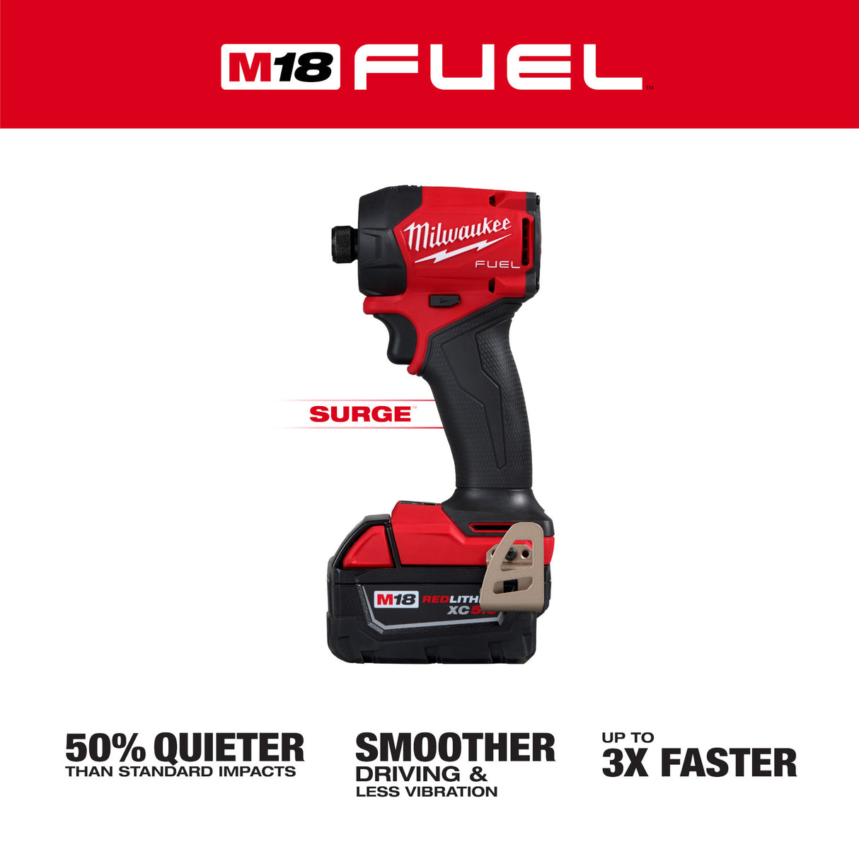 Milwaukee 2761-22 M18 FUEL™ SURGE™ 1/4" Hex Hydraulic Driver Kit