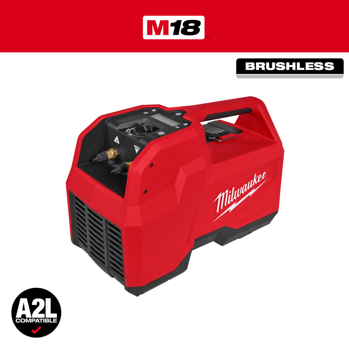 Milwaukee 2938-21 M18™ Brushless Refrigerant Recovery Machine
