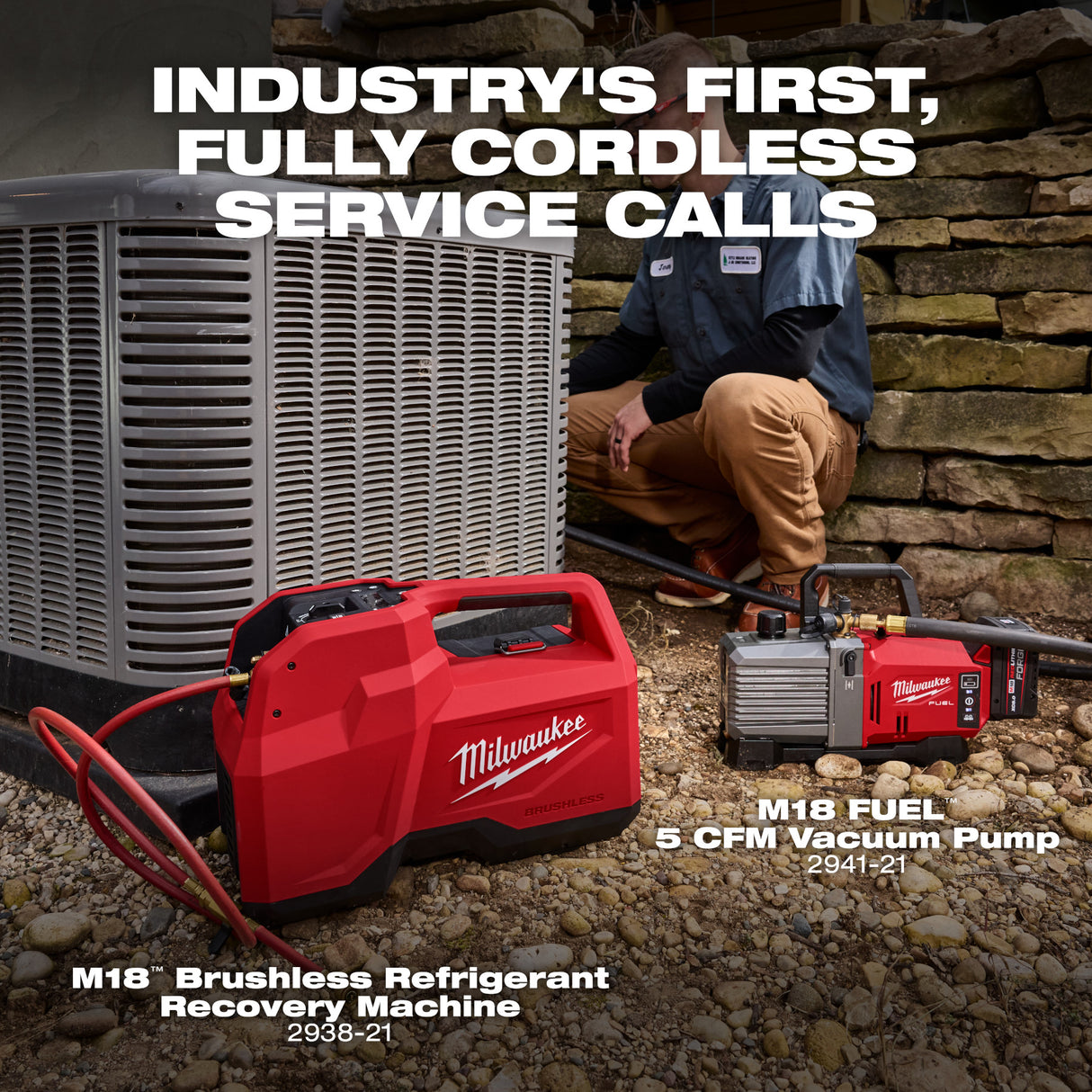 Milwaukee 2938-21 M18™ Brushless Refrigerant Recovery Machine