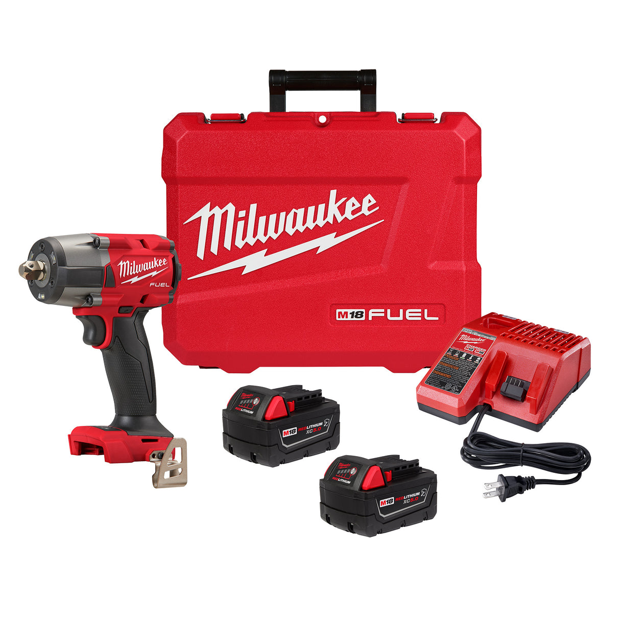 Milwaukee 2962P-22R M18 FUEL™ 1/2 " Mid-Torque Impact Wrench w/ Pin Detent Kit