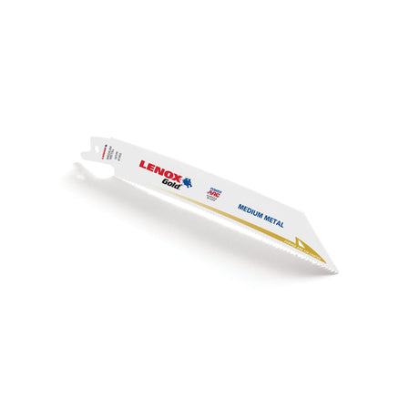 LENOX 21069618GR Gold® Power Arc® Curved Metal Cutting Reciprocating Saw Blades 6" 18TPI 5/PK