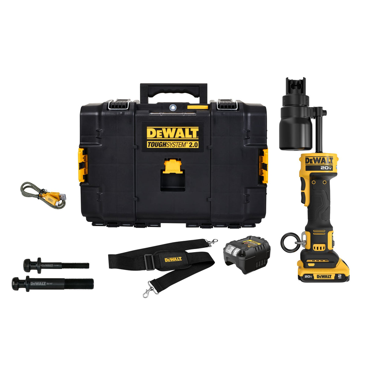 DEWALT DCE600D1 20V MAX* Hydraulic Knockout Tool Kit