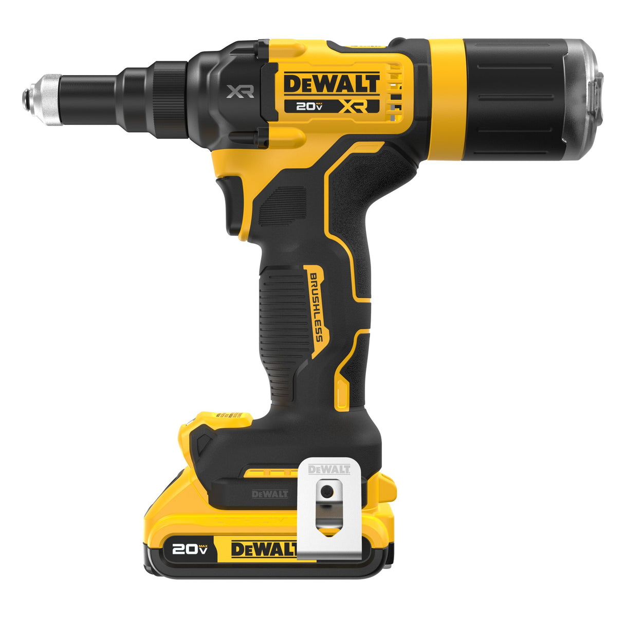 DEWALT DCF403D1 20V MAX* XR® Brushless Cordless 3/16" Rivet Tool Kit
