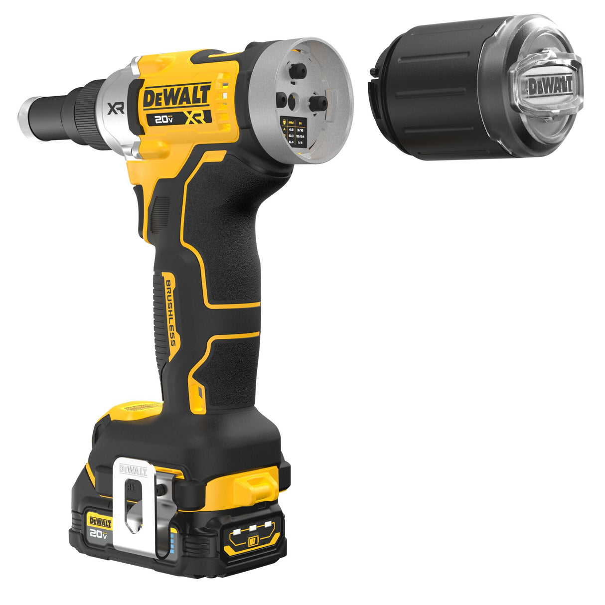 DEWALT DCF414B 20V MAX* XR® Brushless Cordless 1/4" Rivet Tool (Tool Only)