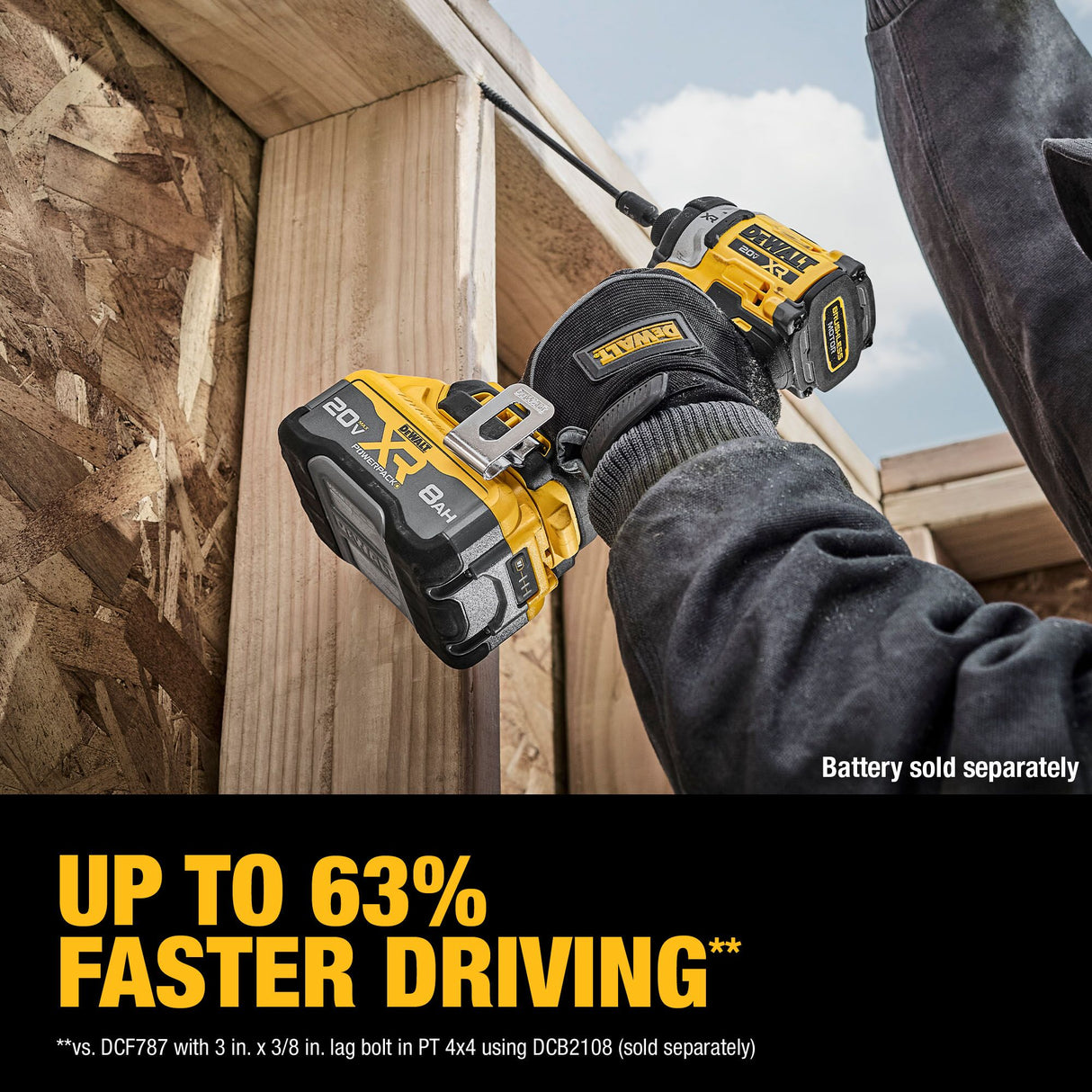 DEWALT DCF860B 20V MAX* XR® Brushless Cordless 3-Speed High Torque 1/4 in. Impact Driver (Tool Only)