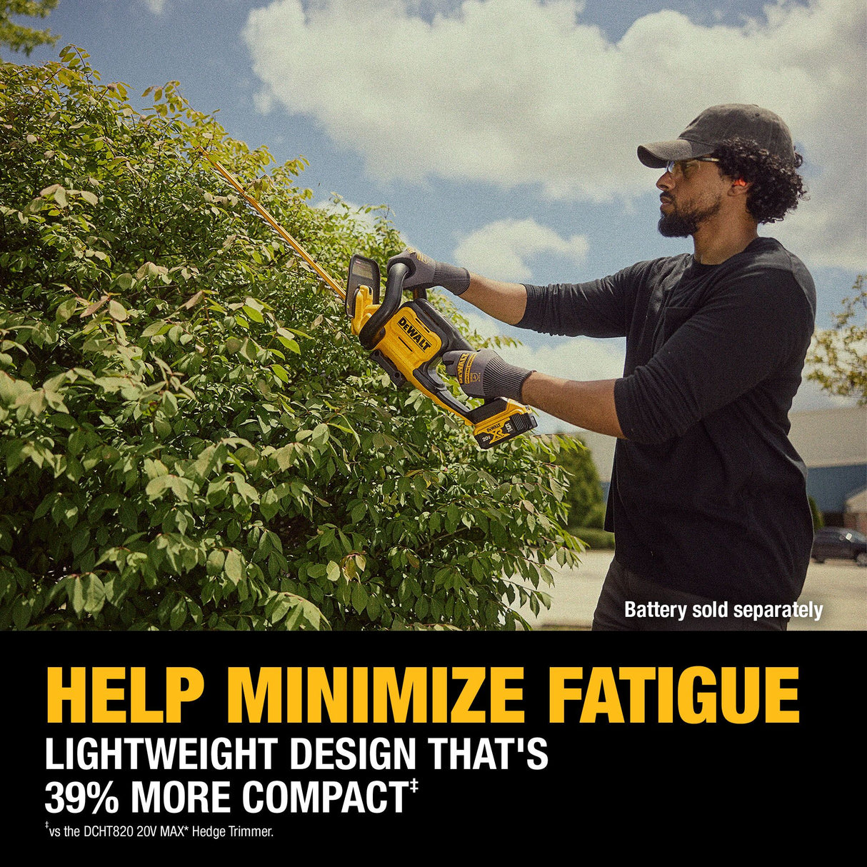 DEWALT DCHT821B 20V MAX* 22 in. Brushless Cordless Hedge Trimmer (Tool Only)