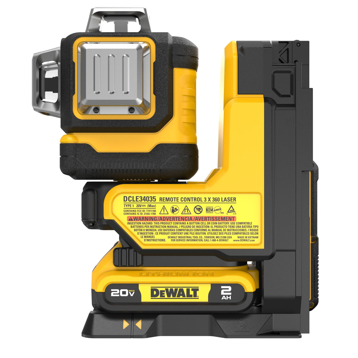 DEWALT DCLE34035D1 20V MAX* XR® Remote Control 360º Line Laser Kit