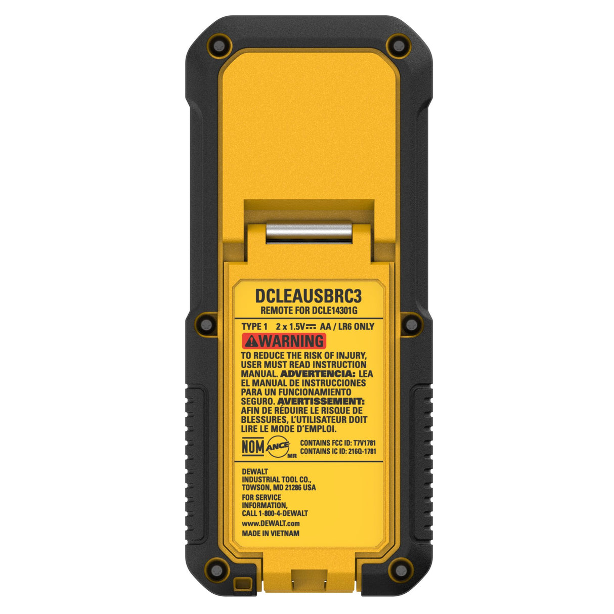 DEWALT DCLEAUSBRC3 Remote Control for USB DCLE14301G/GB Green 3X180° Line Laser