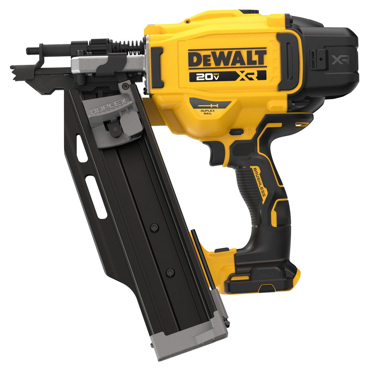 DEWALT DCN910B 20V MAX* XR® Brushless 21° Plastic Collated Duplex Nailer (Tool Only)