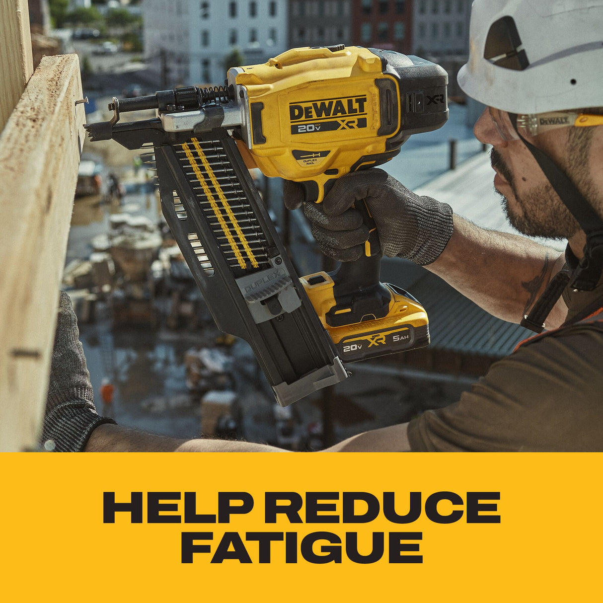 DEWALT DCN910B 20V MAX* XR® Brushless 21° Plastic Collated Duplex Nailer (Tool Only)