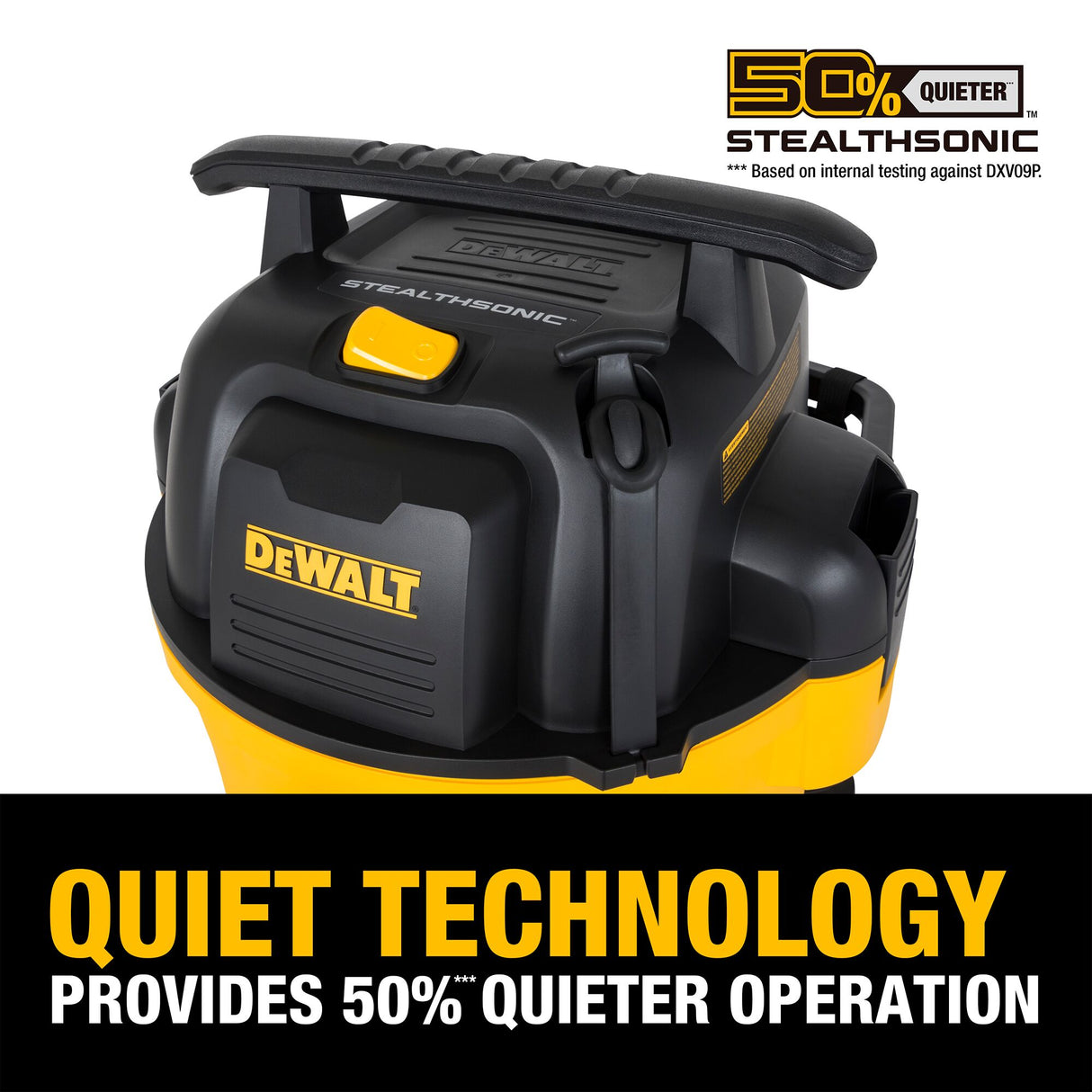 DEWALT DXV09PQTA 9 Gallon 5.0 PHP STEALTHSONIC QUIET VACUUM