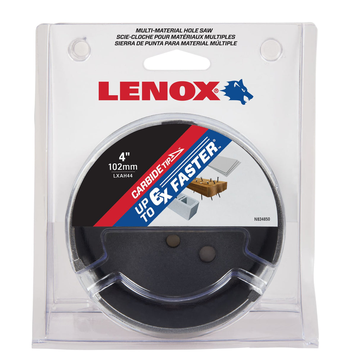 LENOX LXAH44 LX 4" (102MM) MM CARBIDE HOLE SAW