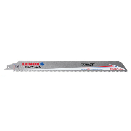 LENOX LXAR12108CT-1 Lazer CT™ Carbide Tipped 12" Reciprocating Saw Blades 8TPI 1/PK