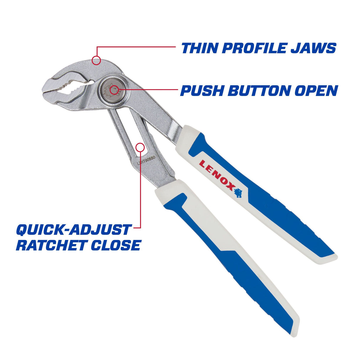 LENOX LXHT90550 8" Quick-Adjust Pliers