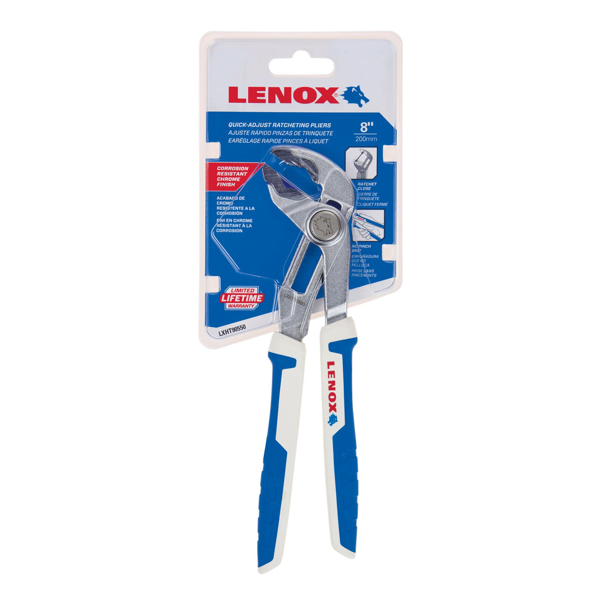 LENOX LXHT90550 8" Quick-Adjust Pliers