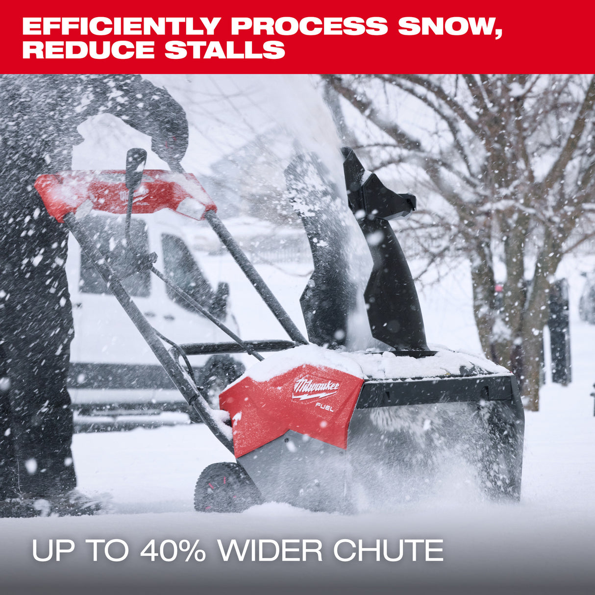 Milwaukee 3036-22HD M18 FUEL™ 21" Auger Propelled Dual Battery Single Stage Snow Blower Kit