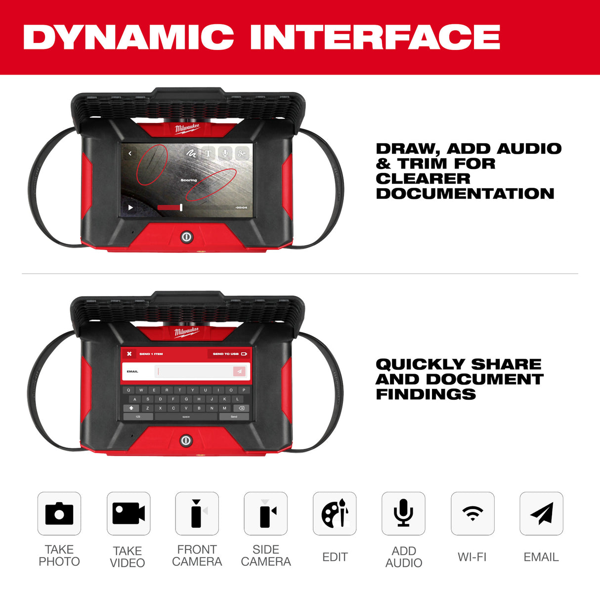 Milwaukee 3151-21 M12™ Auto Shop Borescope w/ Wi-Fi® File Sharing